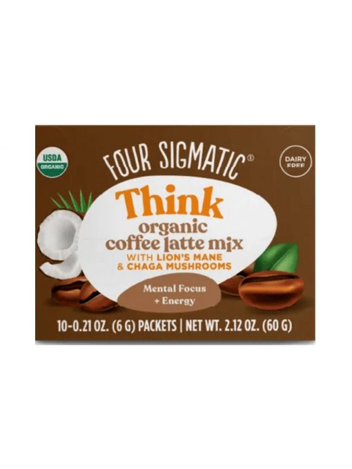 four sigmatic mushroom coffee latte with lion's mane 10 x 6 g food supplement