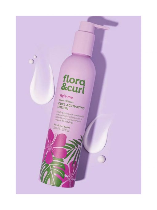 flora & curl sweet hibiscus curl activating lotion