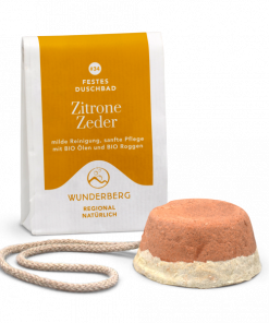 SALE Wunderberg Festes Duschbad Zitrone-Zeder 80 g