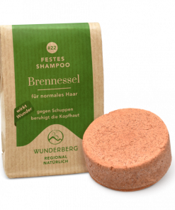 SALE Wunderberg Festes Shampoo Brennessel Anti-Schuppen 48 g