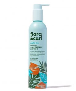 flora & curl shampoo rinfrescante per il cuoio capelluto alla menta e cocco 300ml