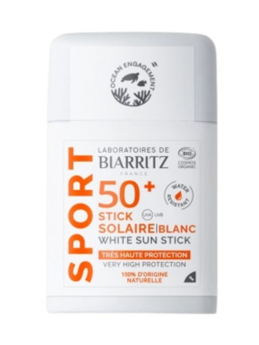 alga maris bio stick solaire lsf 50+ sport blanc 12g