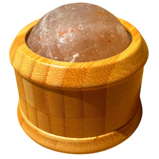 palla di sale con massaggiatore in bambù