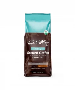 four sigmatic caffè decaffeinato macinato con funghi reishi e chaga 340g integratore alimentare