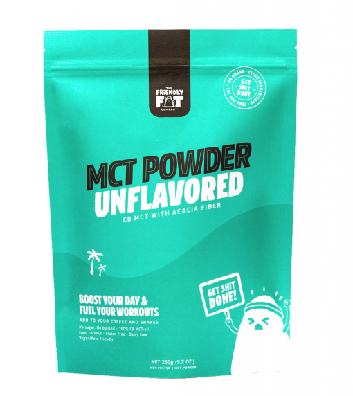 the friendly fat company mct powder unflavored 260g