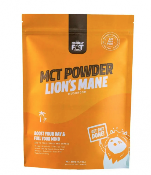 the friendly fat company mct powder lion`s mane 260g