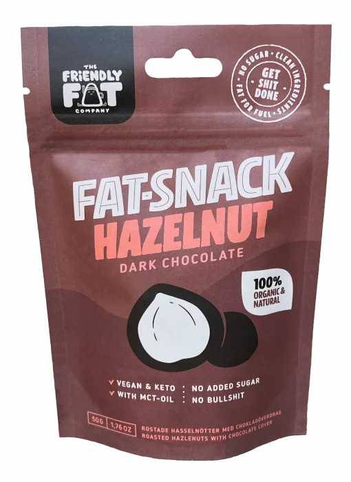 the friendly fat company fat snack hazelnut 50g