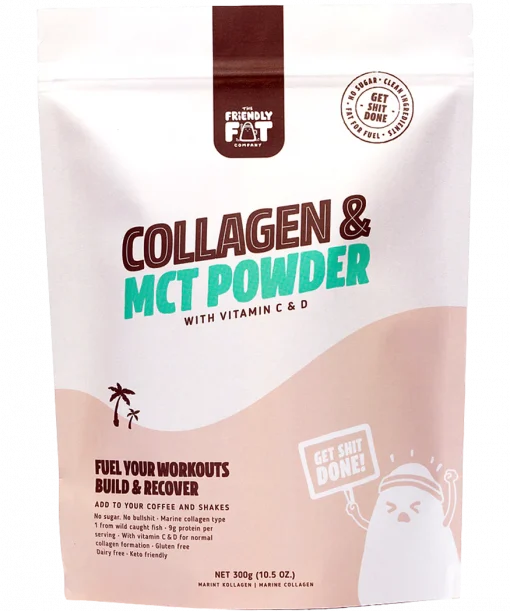 the friendly fat company collagen + mct powder 300g
