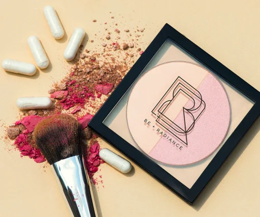 be radiance probiotic duo powder +highlighter