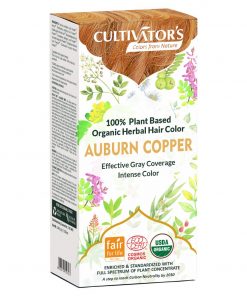cultivator`s organic herbal hair color auburn copper 100 g