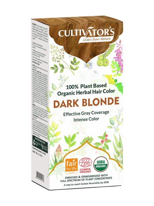 cultivator`s organic herbal hair color dark blonde 100 g