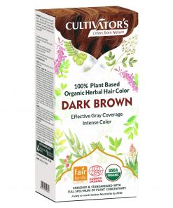 cultivator`s organic herbal hair colour dark brown 100 g