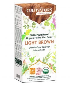 cultivator`s organic herbal hair colour light brown 100 g
