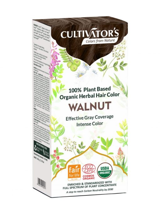 cultivator`s organic herbal hair color walnut 100 g