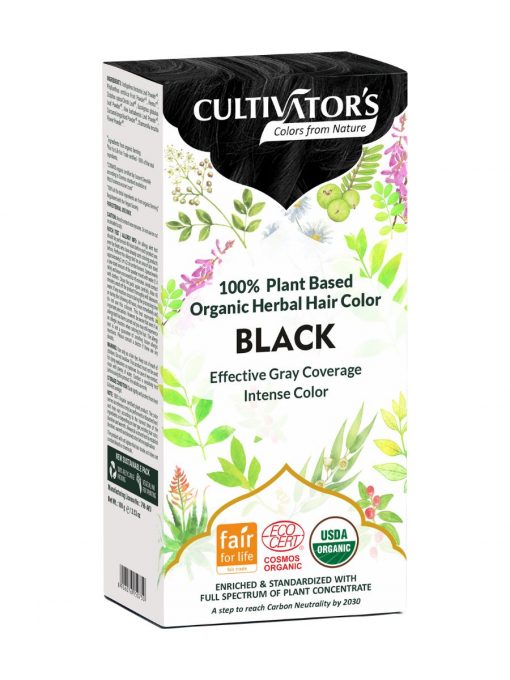 cultivator`s organic herbal hair color black 100 g