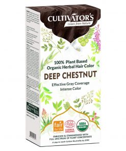 cultivator`s organic herbal hair colour deep chestnut 100 g