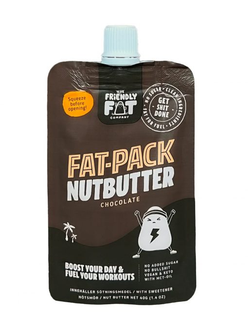 the friendly fat company fat pack nutbutter chocolate 40g