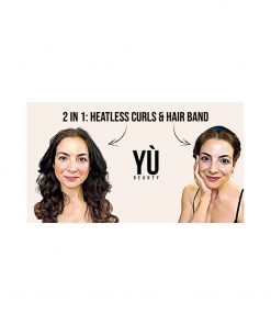 yÙ beauty 2 in 1: riccioli senza calore & elastico per capelli