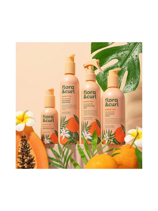 flora & curl citrus superfruit radiance shampoo 300ml