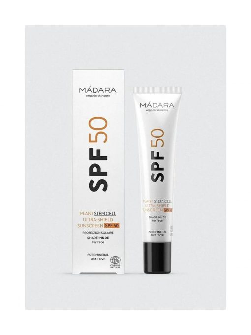 mÀdara plant stem cell ultra shield sunscreen spf50 face 40ml